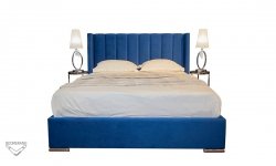 Ліжко 1,6 Сабріна синя
