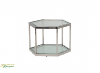  Кавовий стіл CK-3 прозорий + срібло