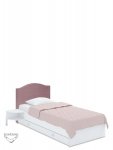 TK.11 - Ліжко з м'яким узголів'ям Bella 90x200 Pink
