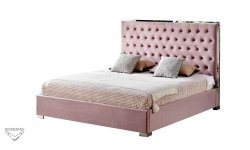 Ліжко 1,8 Беттані рожеве