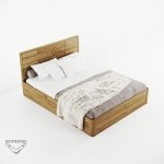 Ліжко Лауро з ПМ 2000*1600 ясен колір олія-горіх